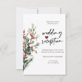 Invitación Moda Flores Recepción oceánica