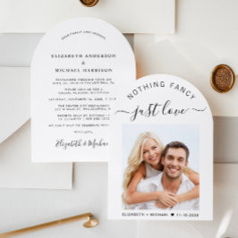 Invitación Moda Foto Arco - Recepción de boda