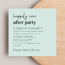 Invitación Moda Foto Mint Wedding Recepción