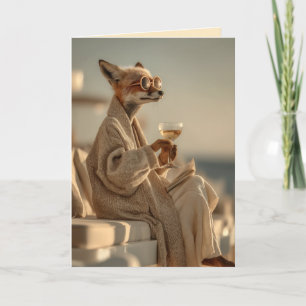 Invitación Moda Fox relajándose en el estilo