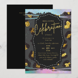 Invitación Moda Glam de Presupuesto LeahG Ducha de Novias Uni