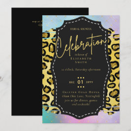 Invitación Moda Glam de Presupuesto LeahG Ducha de Novias Uni