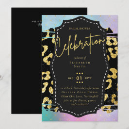 Invitación Moda Glam de Presupuesto LeahG Ducha de Novias Uni