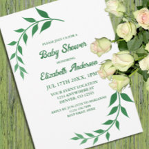 Moda Greenery Baby Shower