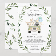 Moda Greenery Woodland Drive De Baby Shower Boy