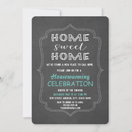 Invitación Moda Hogar Sweet Home Chalk Fiesta
