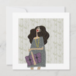 Invitación Moda Ilustrada de vuelta al cole Fashionista