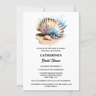 Invitación Moda irrisoria de la playa de arena náutica