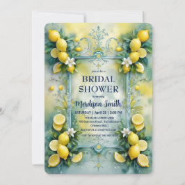 Invitación Moda Lemon Mediterráneo verano ducha de novias