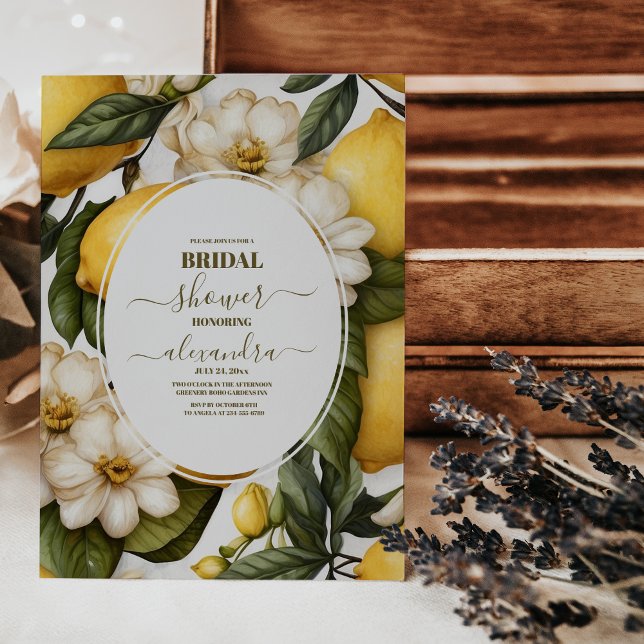 Invitación Moda Lemon Mediterráneo verano ducha de novias (Subido por el creador)