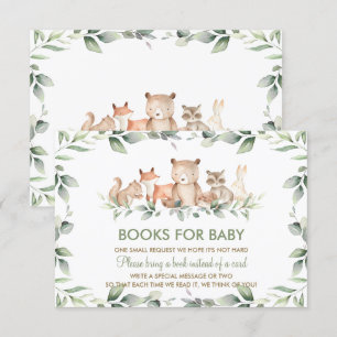 Invitación Moda Libros de vegetación para bebé de animales de