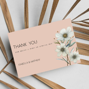 Invitación Moda melocotón blanco menta primavera floral Graci