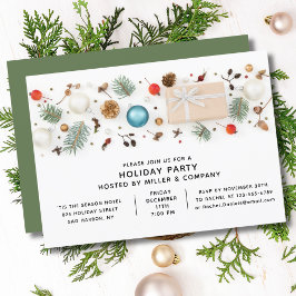 Invitación Moda Minimalista de Fiestas de Navidades corporati