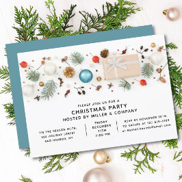 Invitación Moda Minimalista de Fiestas de Navidades corporati