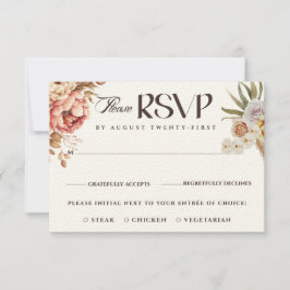 Invitación Moda moderna Boda de acuarela bohemia floral