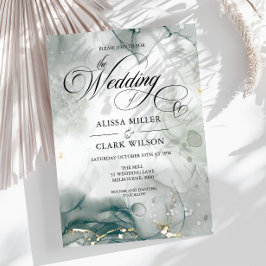 Invitación Moda moderna Boda de color blanco y negro Invi