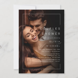 Invitación Moda moderna Las parejas de fotografía minimalista