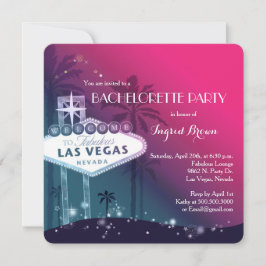 Invitación Moda moderna Las Vegas Bachelorette Party