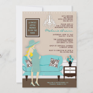 Invitación Moda moderna Mamá Baby Shower invita
