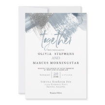 Moda moderna rústica Pinceles azules turbios