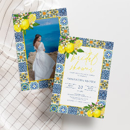 Invitación Moda Moderno Lemon Mediterráneo Bridal Shower