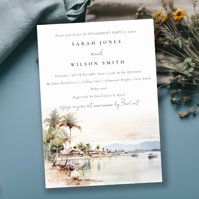 Invitación Moda Montego Bay Jamaica Landscape Engagement (Subido por el creador)