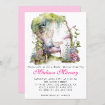 Moda Morple Blue Floral Garden Silla Bridal Shower