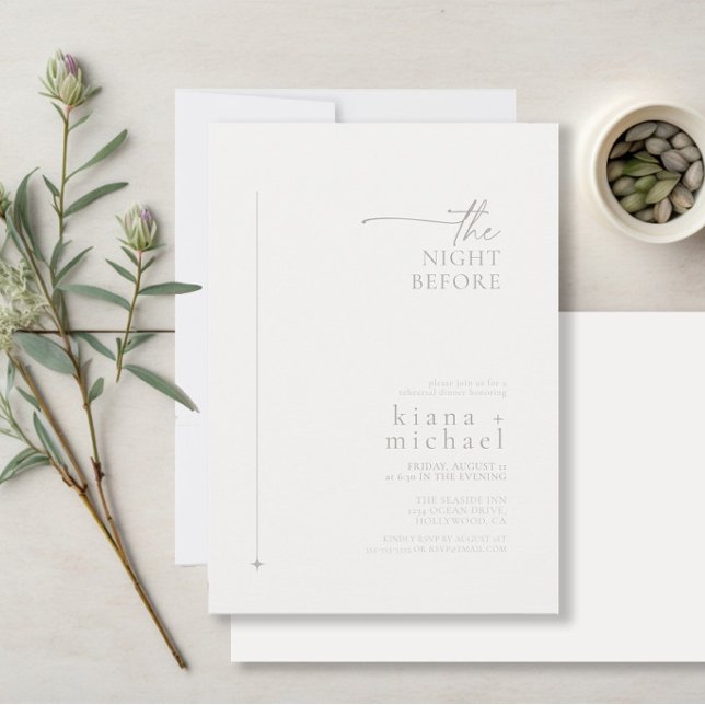 Invitación Moda Neutros Boda Ensayo de polvo ID1020 (Subido por el creador)