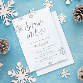 Invitación Moda Nieve Nieve En El Amor Ducha De Novias De Inv