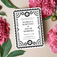 Moda Papel blanco y negro Boda inspirado en el pic