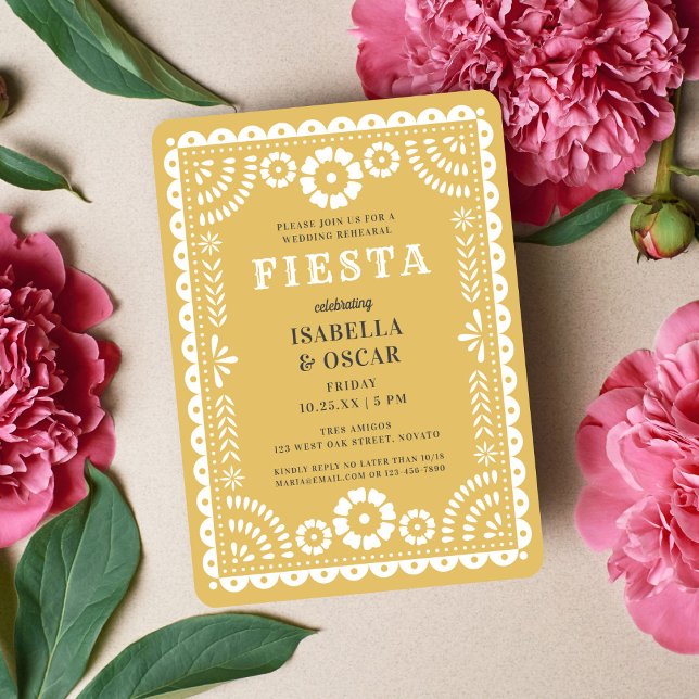 Invitación Moda Papel neutro Picado Boda Cena (Subido por el creador)