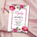 Invitación Moda Peony Pink Floral Greenery 80th Birthday<br><div class="desc">Celebra el hito de cumplir 80 años con nuestra vibrante Moda Pink Peony Floral Greenery 80th Birthday Invitation! Esta atractiva invitación cuenta con un impresionante ilustracion acuático de peonía rosa y vegetación frondosa, que le da un toque de elegancia a su ocasión especial. Se puede personalizar fácilmente el texto e...</div>