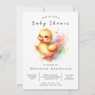 Invitación Moda Personalizado Duck Baby Shower