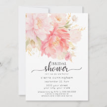 Moda Pink Peony Floral Bridal Shower