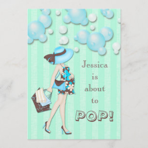 Invitación Moda que está a punto de pop Boys Baby Shower