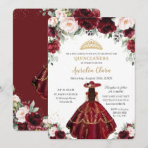 Moda Quinceañera Burgundy Rubor Floral Charro Gold