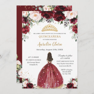 Invitaciones Quinceanera Rojo | Zazzle.es