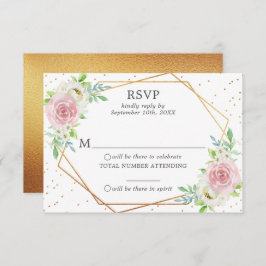 Invitación Moda Relieve metalizado dorado Geométrico Boda Flo