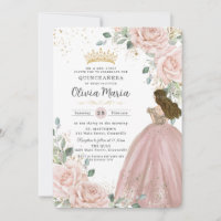 Moda Rubor Ropa de princesa floral rosa Quinceañer
