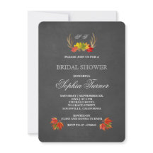 Moda Rustic Antlers cae Invitado a la ducha nupcia