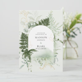 Invitación Moda Rústica Boda Invi Forestal Forestal Salvaje