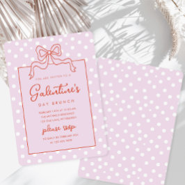 Invitación Moda sacude brunch del día del Punto Polka de Gale