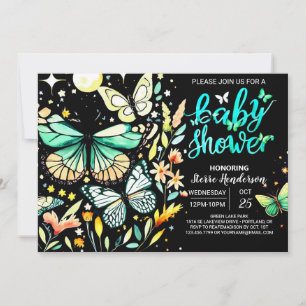 Invitación Moda Sage Flutter Baby Shower