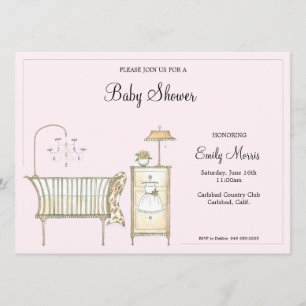 Invitación Moda, sala para bebés