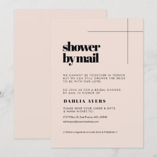 Invitación Moda simple ducha de novia por correo