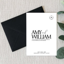 Invitación Moda Simple ・ Elegante Minimalista Moderno ・ Elega