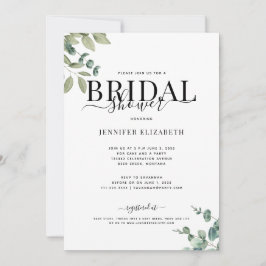 Invitación Moda simple Eucalyptus Bridal Shower
