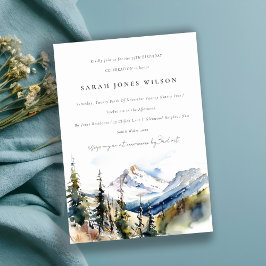 Invitación Moda Ski Mountain Telluride Cumpleaños Colorado