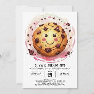 Invitación Moda Sweets Fun Cookies Cumpleaños