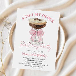 Invitación Moda Tini bit mayor Espresso Martini Cumpleaños